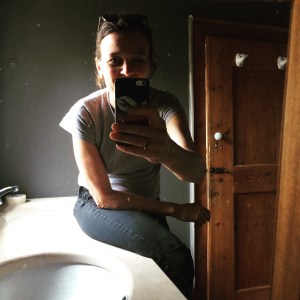 the bathroom is painted